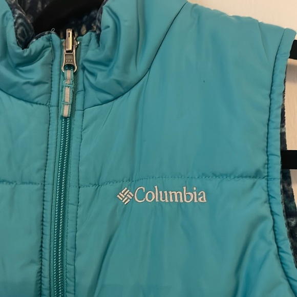 Columbia Puffer Vest Turquoise Small - Picture 2 of 6